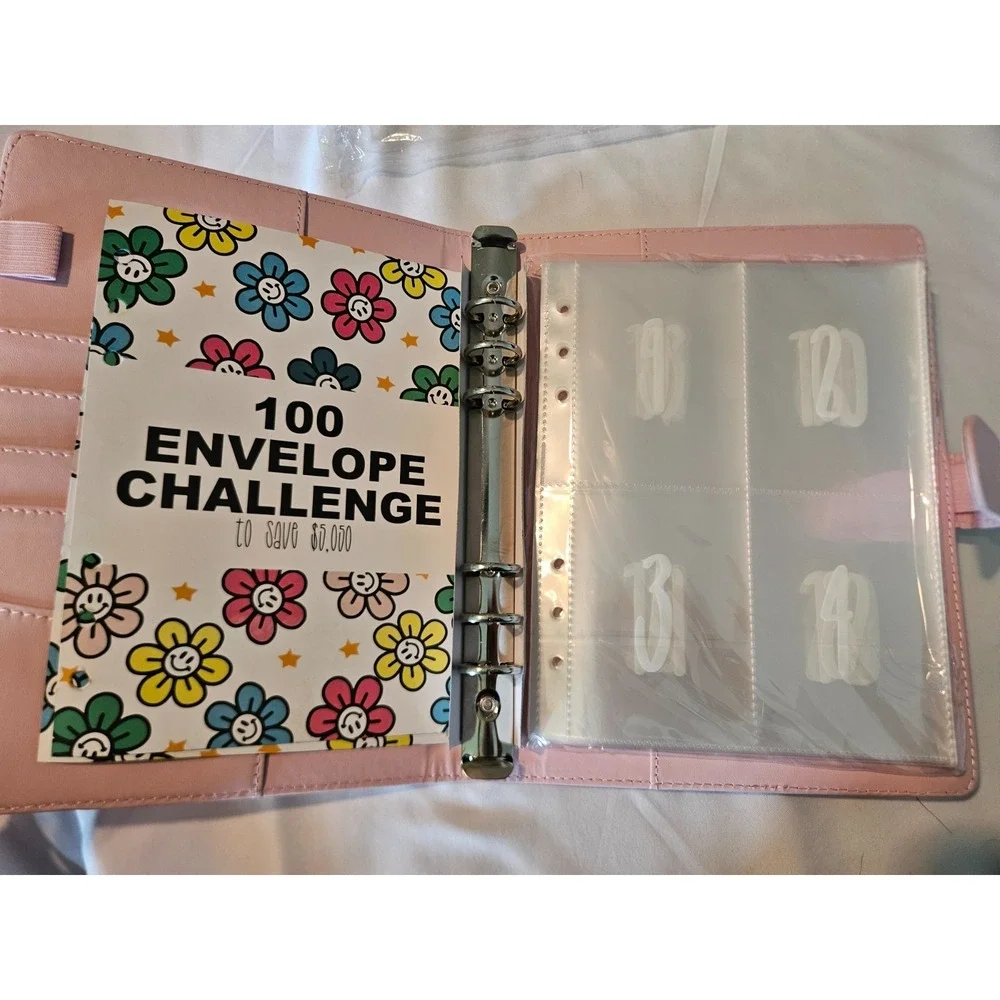100‎ Envelopes Money Saving Challenge Binder, Save 5050 Dollars 100 Day Envelope